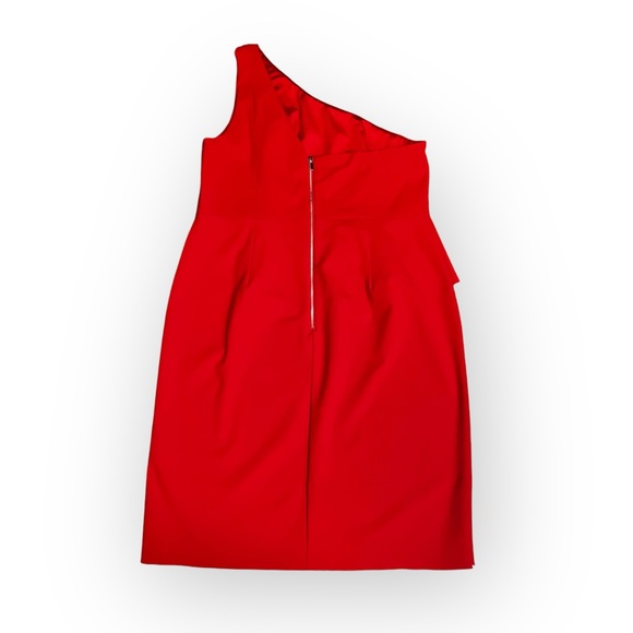 Jason Wu X ELOQUII Asymmetrical Red One Shoulder Dress - Picture 6 of 10